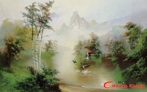 Tranh Núi - Nước - Phong Thuỷ